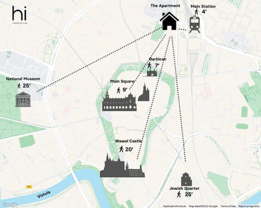 Wygodny Apartament Przy Dworcu Krakow Luaran gambar